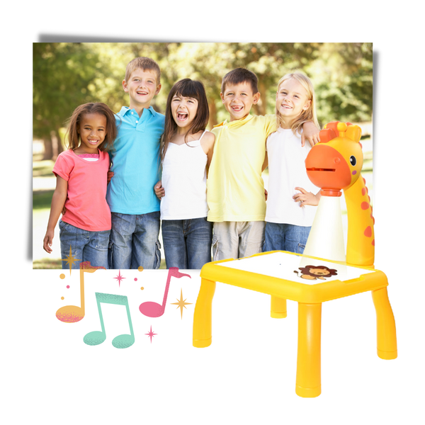 Kids LED Projection Drawing Board Fostering Creativity With 24 Patterns