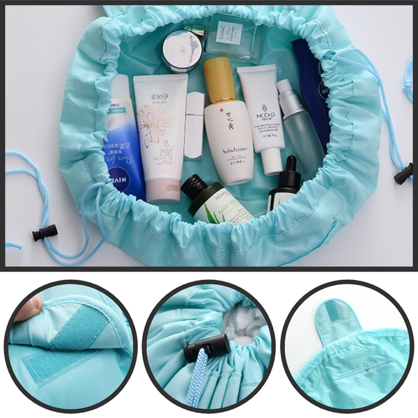 Premium Foldable Drawstring Cosmetic Pouch With Large Capacity And Waterproof