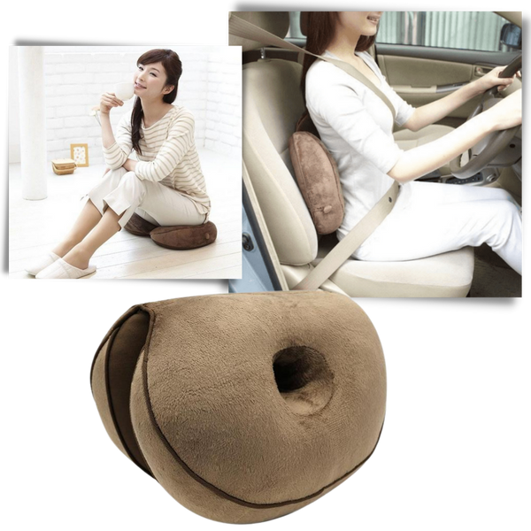 Ergonomic Memory Foam Seat Cushion For All Day Comfort And Back Support