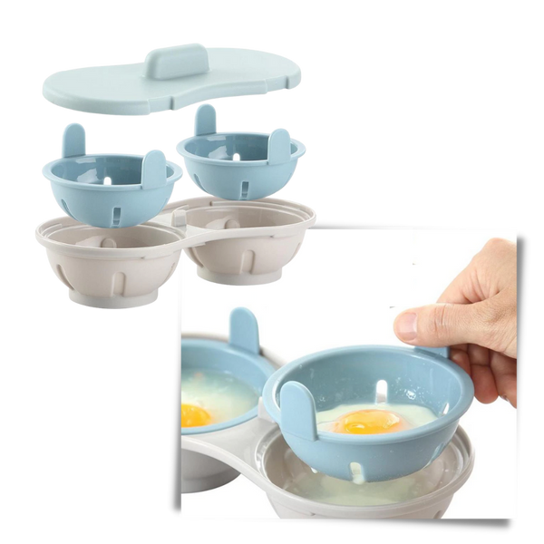 Efficient Microwave Egg Steamer Box For Quick Breakfast Prep