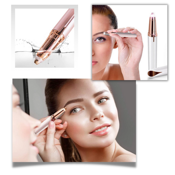 Electric Eyebrow Trimmer For Precise Painless Shaping With Built In Light