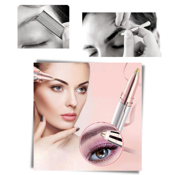 Electric Eyebrow Trimmer For Precise Painless Shaping With Built In Light