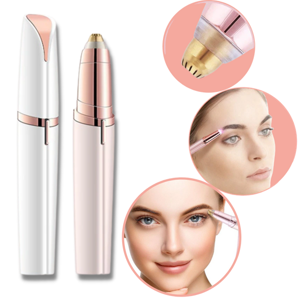 Electric Eyebrow Trimmer For Precise Painless Shaping With Built In Light