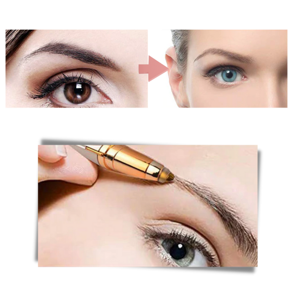 Electric Eyebrow Trimmer For Precise Painless Shaping With Built In Light