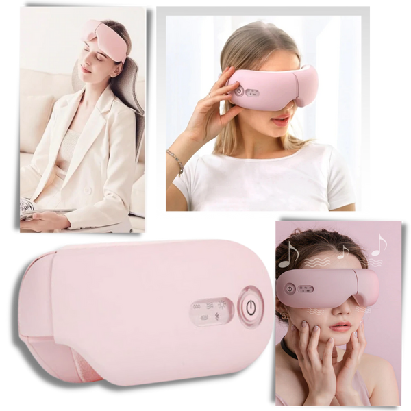 Eye Comfort Massager For Relaxation With Heat Bluetooth Music And Adjustable Strap