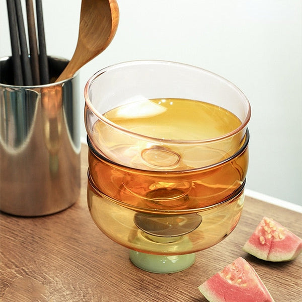 Ela Glass Ice Cream Bowl Coupes & Spoon