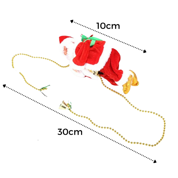 Climbing Santa Claus Decoration With Silent Motor For Festive Atmosphere