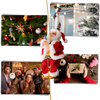Climbing Santa Claus Decoration With Silent Motor For Festive Atmosphere