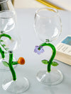 Enchanted Garden Wine Glass