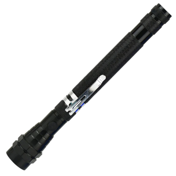 Extendable Magnetic LED Flashlight With Magnetic Pickup Tool