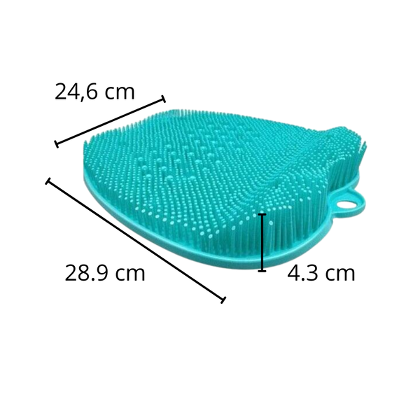 Three In One Shower Foot Massager Mat With Scrubber And Cleaner For Spa Feet