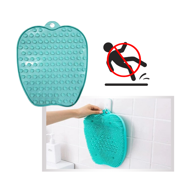 Three In One Shower Foot Massager Mat With Scrubber And Cleaner For Spa Feet