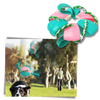 Durable Frisbee Ball Dog Toy With Cotton Rope For Anxiety Relief