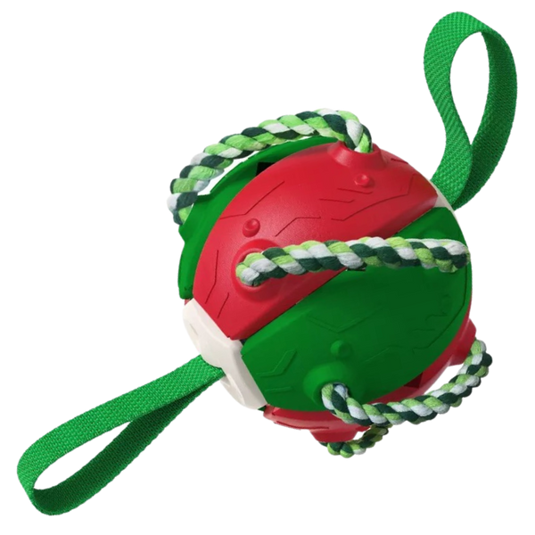 Durable Frisbee Ball Dog Toy With Cotton Rope For Anxiety Relief