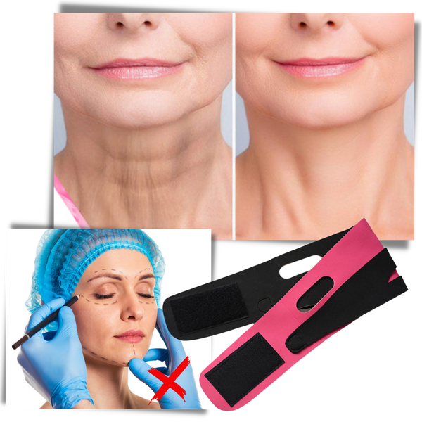 Elastic Face Lift Strap for Defined Jawline and Youthful Contour