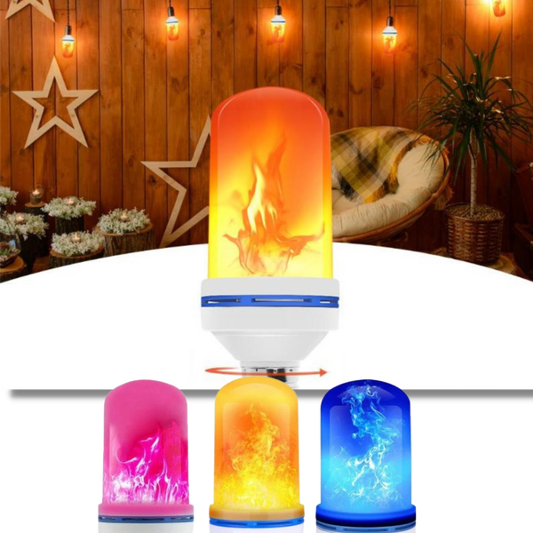 Premium LED Flame Lamp With Realistic Flicker For Cozy Ambience