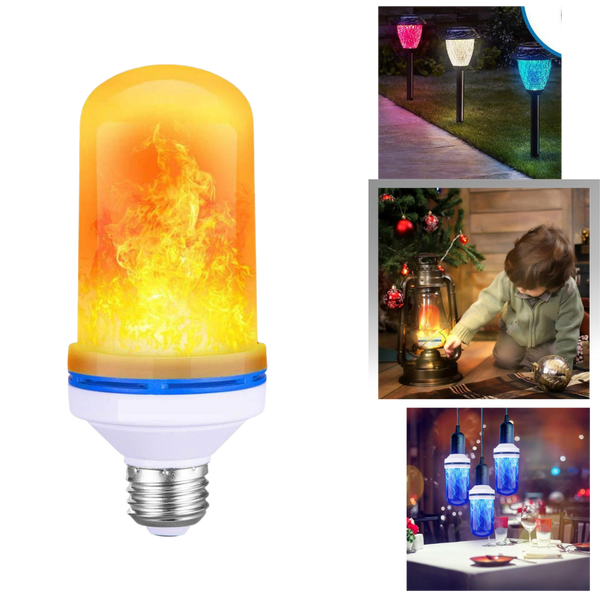 Premium LED Flame Lamp With Realistic Flicker For Cozy Ambience