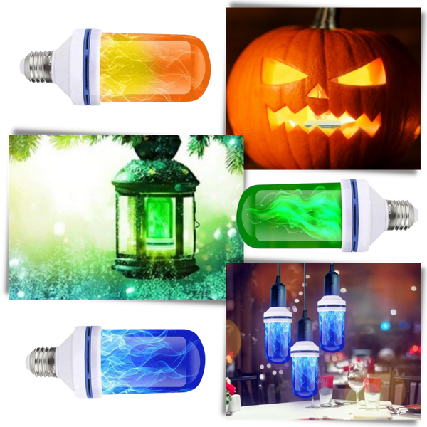 Premium LED Flame Lamp With Realistic Flicker For Cozy Ambience