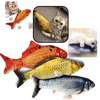 Rechargeable Flopping Fish Cat Toy With Built In Catnip For Active Play