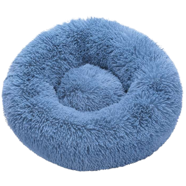 Premium Donut Shaped Plush Pet Bed With Soft Cushion Lumbar Support
