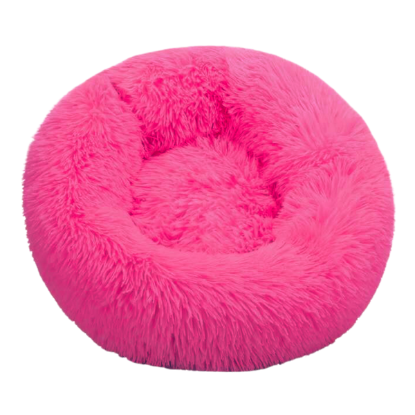 Premium Donut Shaped Plush Pet Bed With Soft Cushion Lumbar Support
