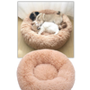 Premium Donut Shaped Plush Pet Bed With Soft Cushion Lumbar Support