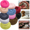 Premium Donut Shaped Plush Pet Bed With Soft Cushion Lumbar Support