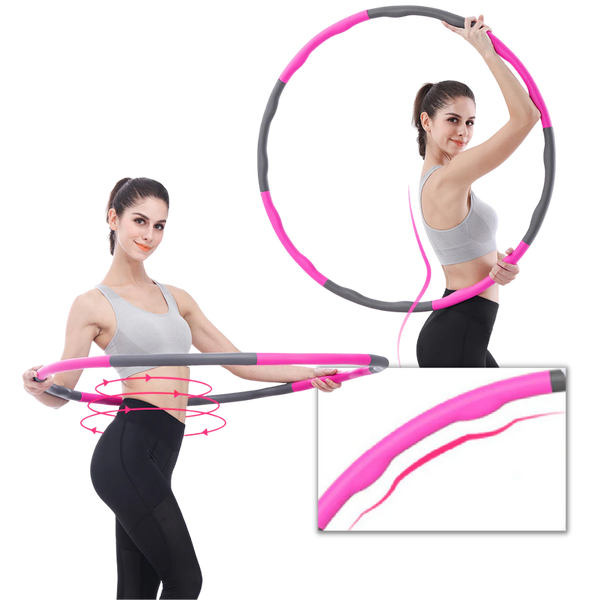 Padded Adjustable Fitness Hula Hoop for Calorie Burn