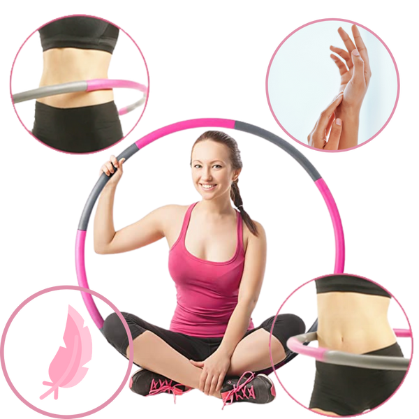 Padded Adjustable Fitness Hula Hoop for Calorie Burn
