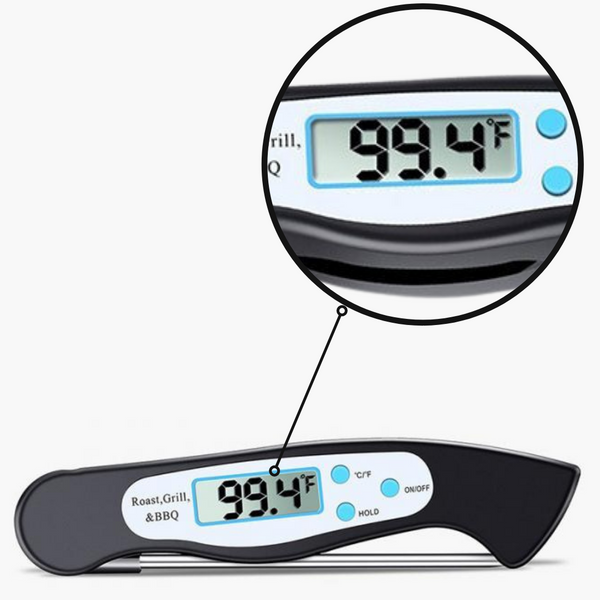 Foldable Instant Read Digital Food Thermometer For Perfect Doneness