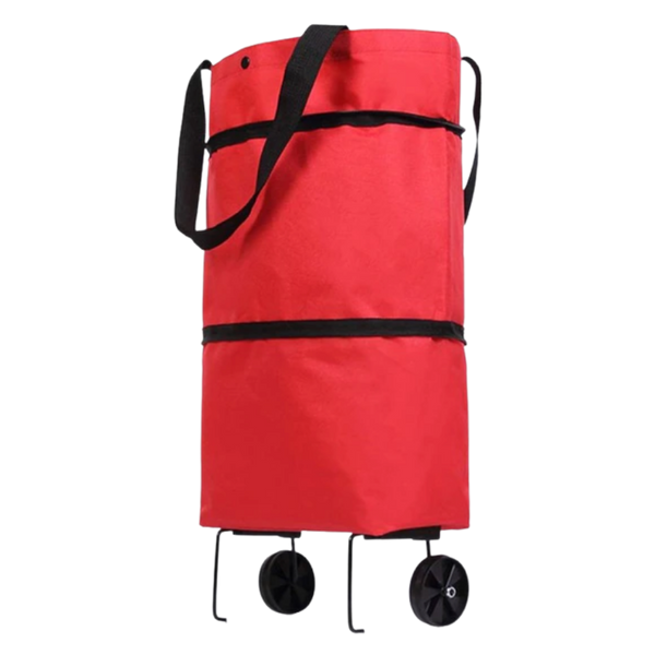 Expandable Trolley Tote For Groceries, 30L, Waterproof And Durable