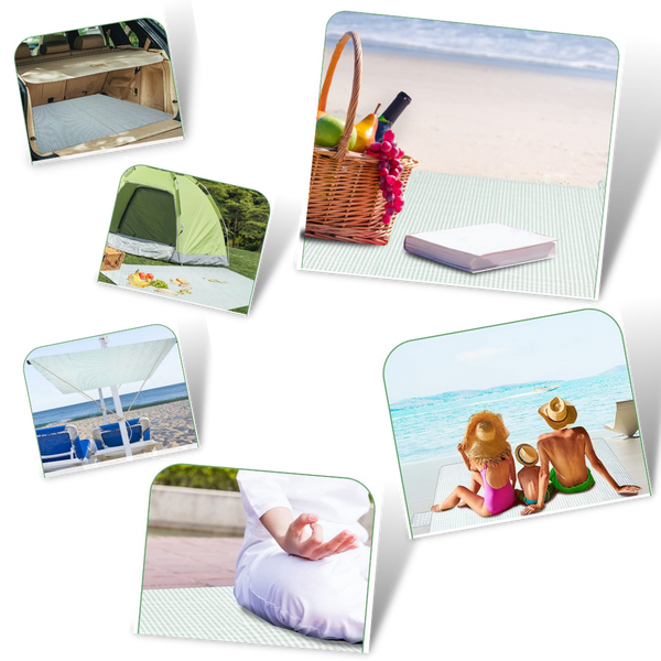 Waterproof Foldable Large Picnic Blanket With PVC Backing
