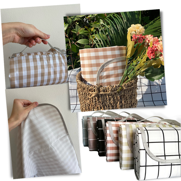 Waterproof Foldable Large Picnic Blanket With PVC Backing