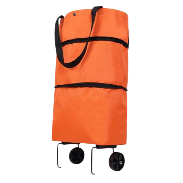 Expandable Trolley Tote For Groceries, 30L, Waterproof And Durable