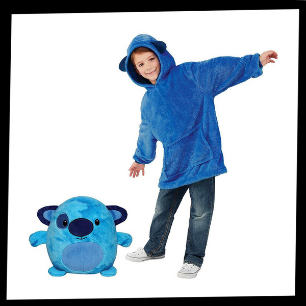 Convertible Plush Hoodie That Transforms Into Pillow For Warmth