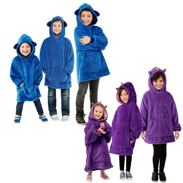 Convertible Plush Hoodie That Transforms Into Pillow For Warmth