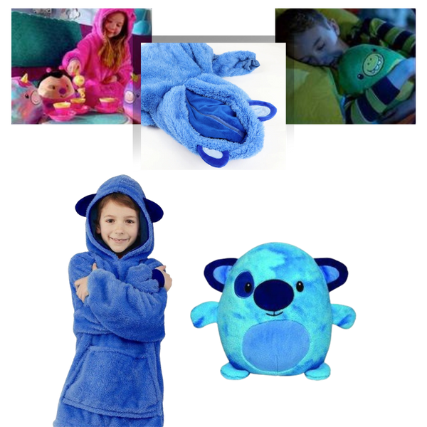 Convertible Plush Hoodie That Transforms Into Pillow For Warmth