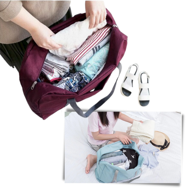 Waterproof Foldable Travel Bag With Large Capacity And Pockets