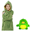 Convertible Plush Hoodie That Transforms Into Pillow For Warmth
