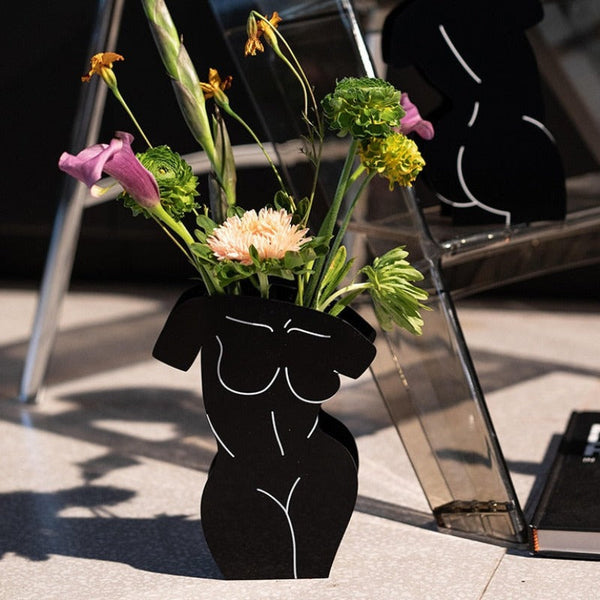 Foxy Contrast Acrylic Vase & Desktop Organizer