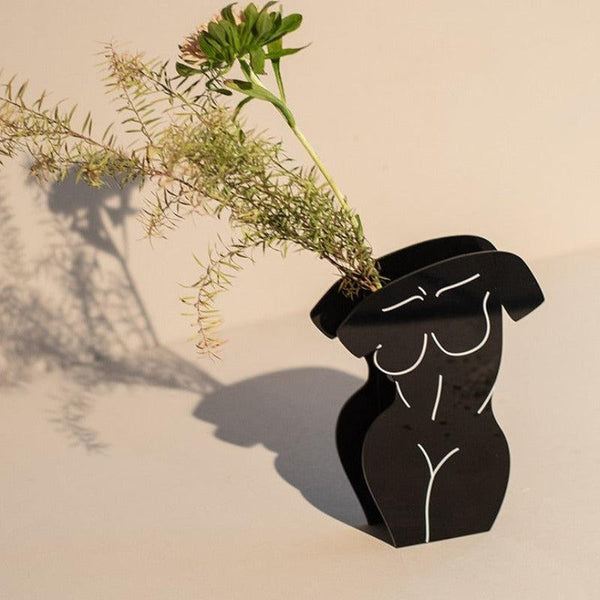 Foxy Contrast Acrylic Vase & Desktop Organizer