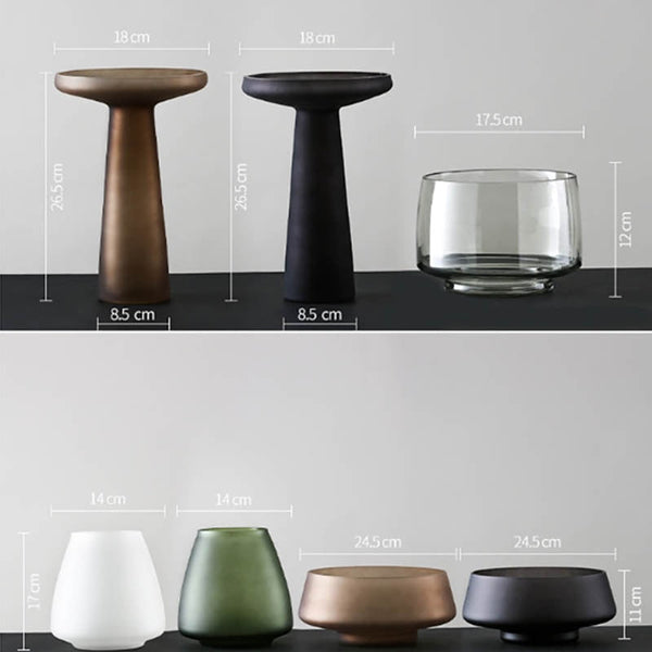 Frosted Blown Glass Bowls