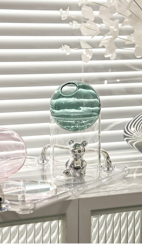 Galactic Bear Glass Vase