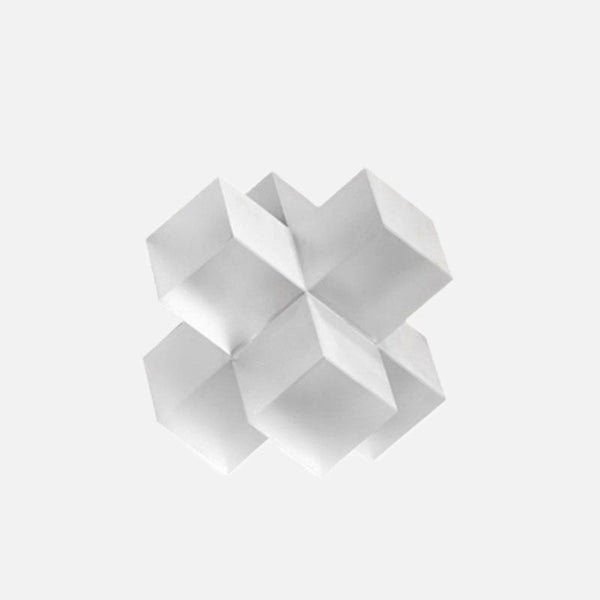 Geometric Square Crystal Cross Statue