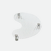 Ghost Ridged Acrylic Irregular Shape Tray