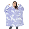 Oversized Blanket Hoodie With Plush Fleece Lining For All Day Warmth