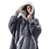 Oversized Blanket Hoodie With Plush Fleece Lining For All Day Warmth