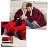 Oversized Blanket Hoodie With Plush Fleece Lining For All Day Warmth