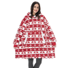 Oversized Blanket Hoodie With Plush Fleece Lining For All Day Warmth