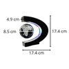 Levitating LED Globe For Modern Elegant Statement Home Decor